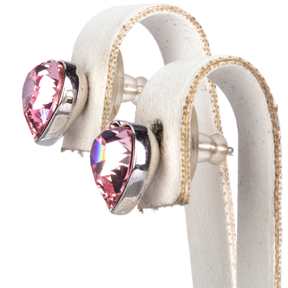 Conjunto de Aleación Bañado en Oro con Cristal Emporia® Blanco y Cristal Emporia® Rosa ( Pendientes +Pulsera )