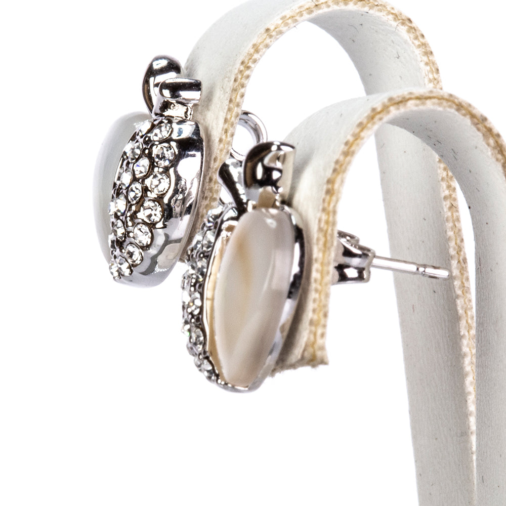 Conjunto de Aleación Bañado en Oro con Cristal Emporia® Azul ( Pendientes +Colgante )