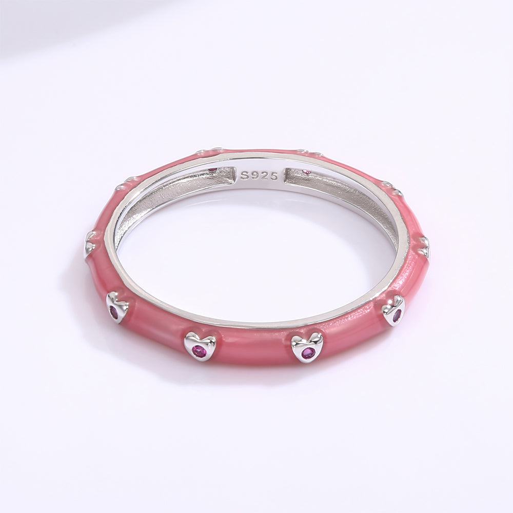 Whitegold Tone Alloy Ring with White Emporia Crystals