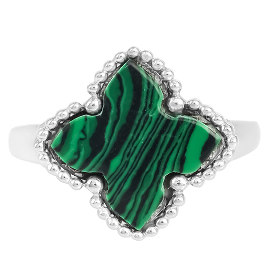 Anillo de Plata con Malaquita