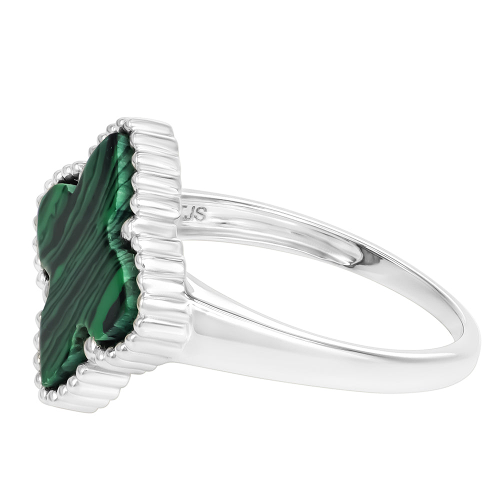 Anillo de Plata con Malaquita