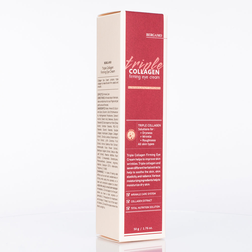 Crema para el contorno de ojos de firmeza de triple colágeno BERGAMO