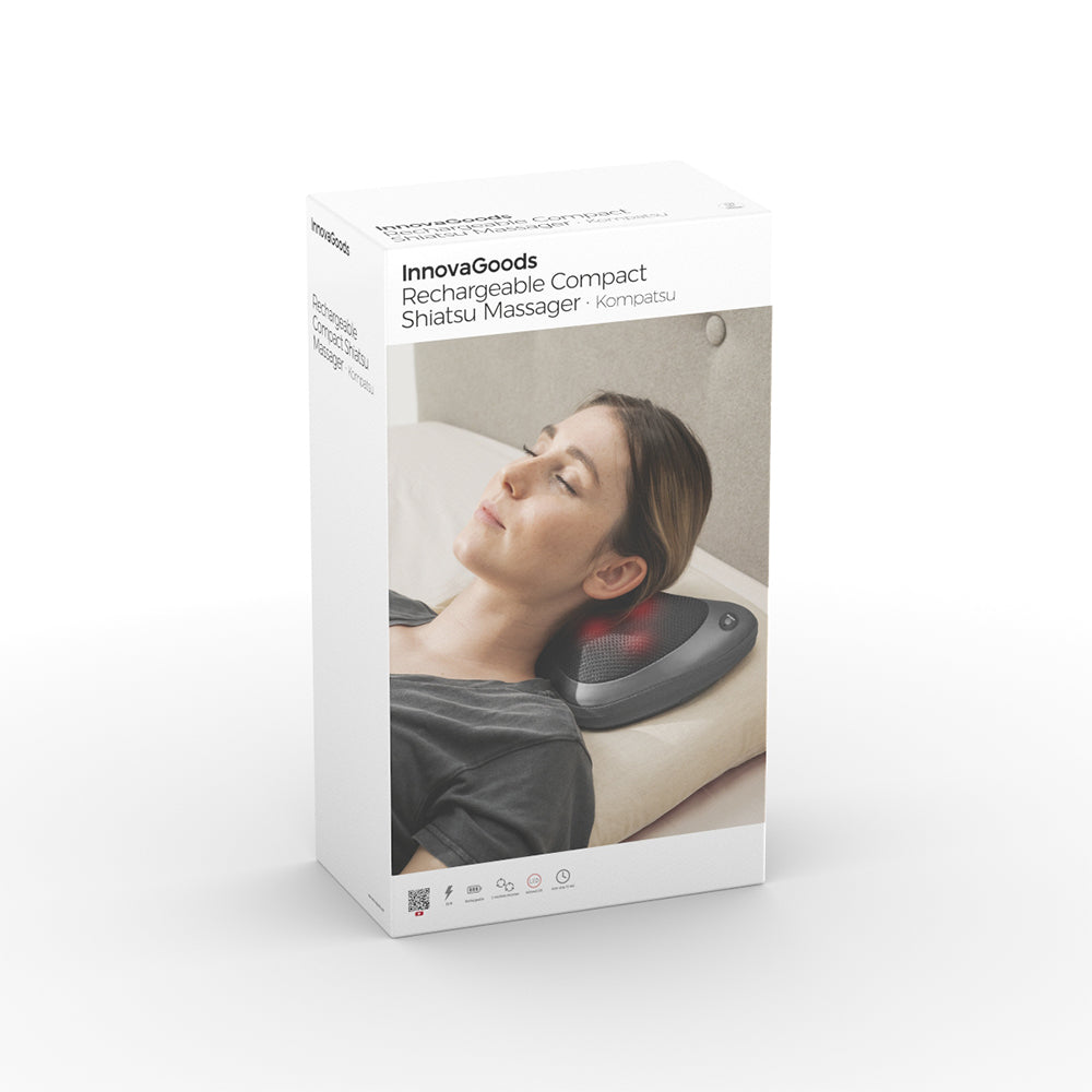 Masajeador corporal shiatsu, compacto y recargable