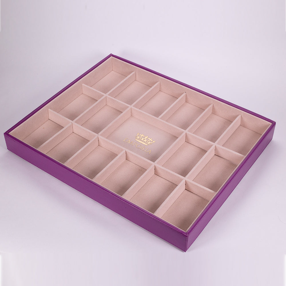 Juego de 4 joyeros de "terciopelo" Emporia
