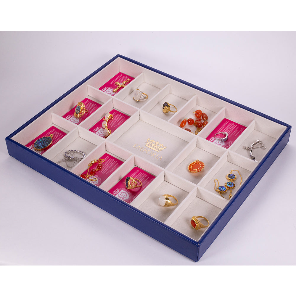 Juego de 4 joyeros de "terciopelo" Emporia
