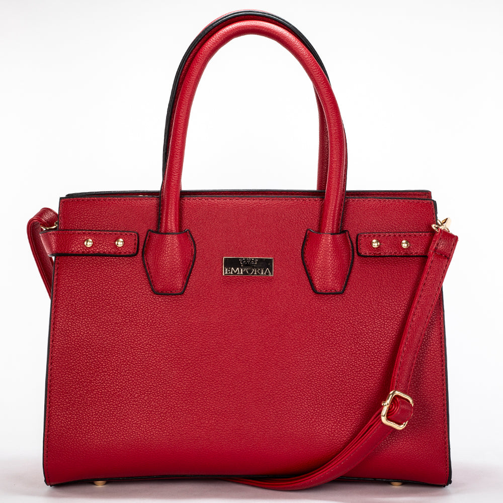 Colección Emporia de primavera 2025 - " Amanacer escarlata", Set de 3 bolsos; rojo