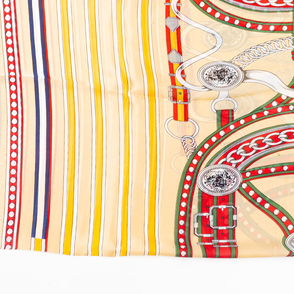 Bufanda lujosa escape de las cadenas, 85 x 180 cms, crema, 100% seda vegana