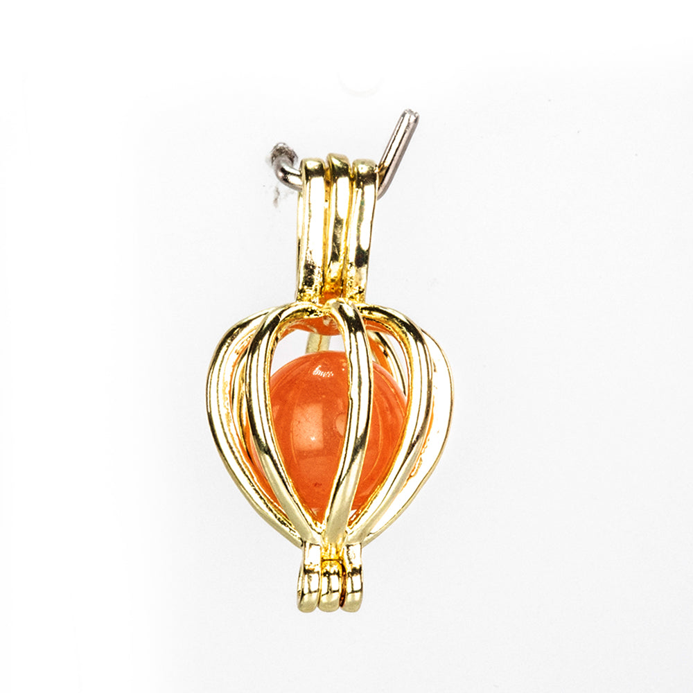 Conjunto de Aleación Bañado en Oro con Ágata Roja y Turquesa ( Collar +Colgante ) 6