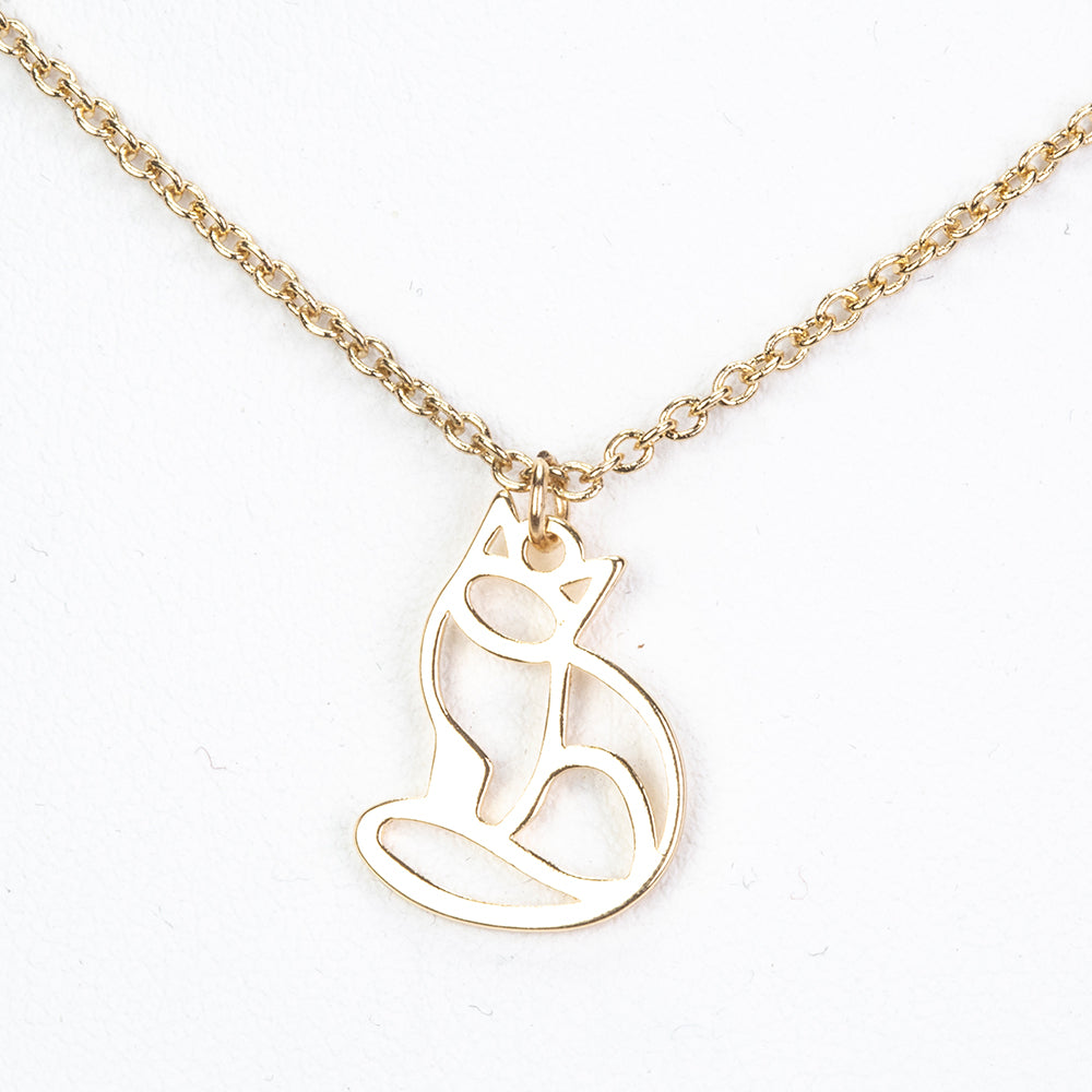 Conjunto de Aleación Bañado en Oro ( Collar +Pulsera +Colgante )