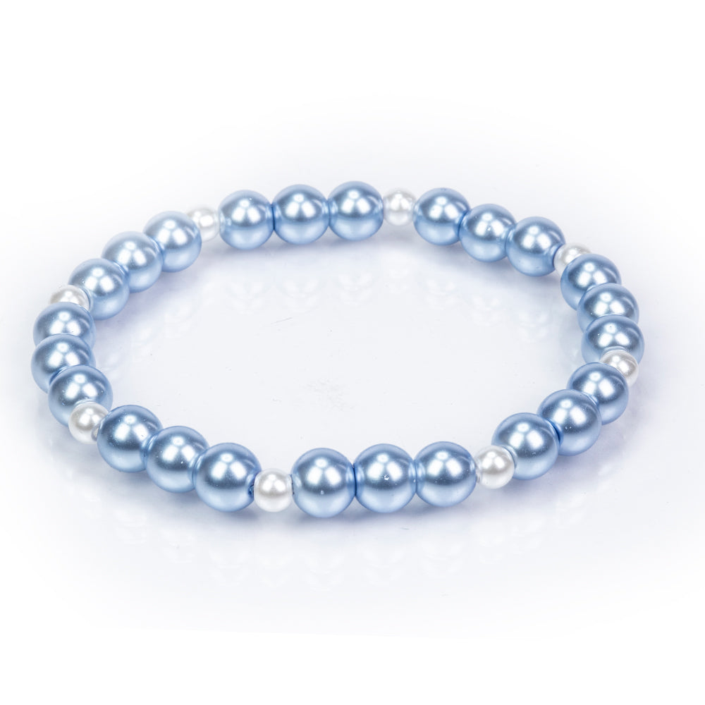 Conjunto Cuenta con Perla de cristal ( Pulsera )