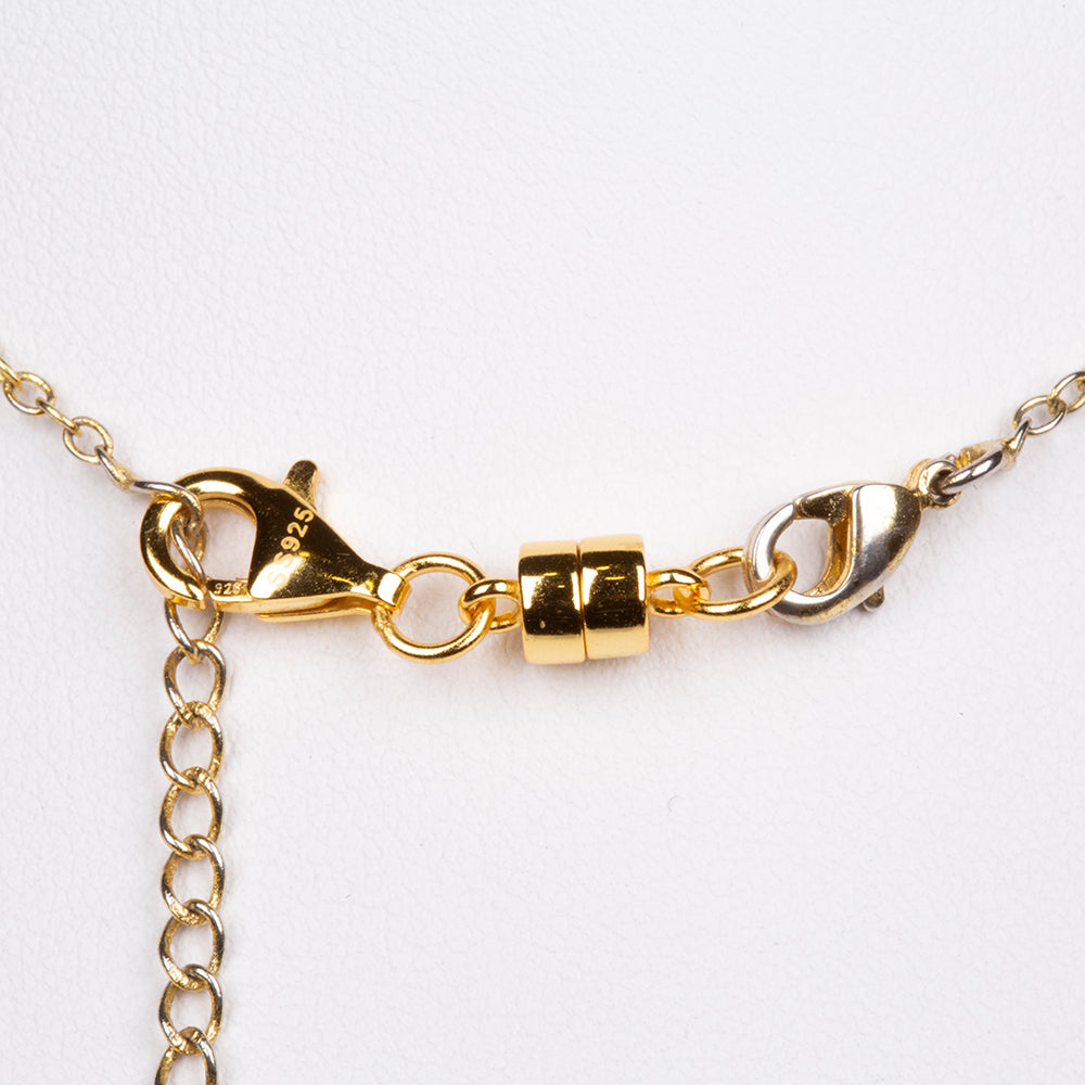 Cerradura magnética de plata chapada en oro amarillo