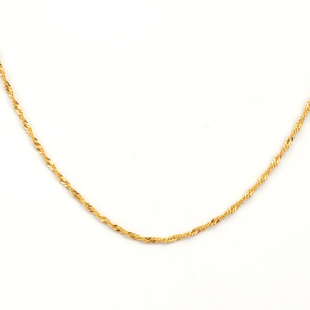 Cadena de Plata Bañada en Oro
