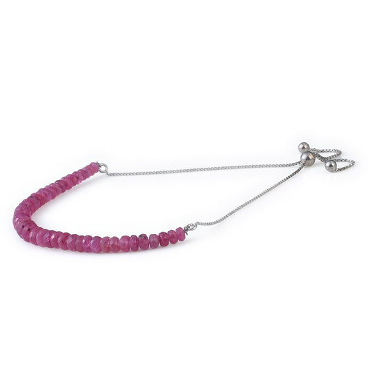 Pulsera de Plata con Rubí de Mozambique