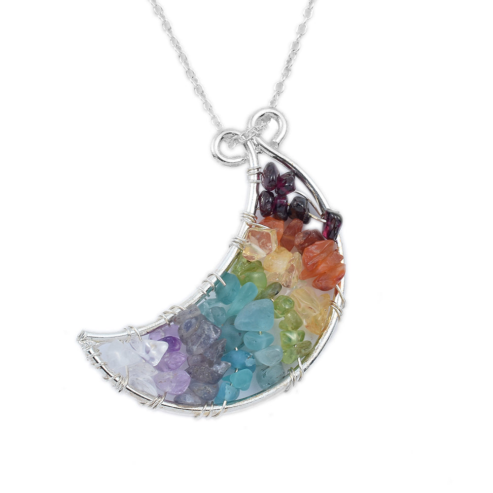 Collar de Aleación Bañado en Oro con Granate rojo y Cornalina