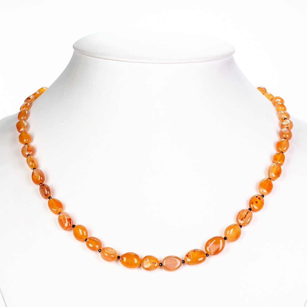 Collar Pepita con Cornalina y Espinela Negra 6