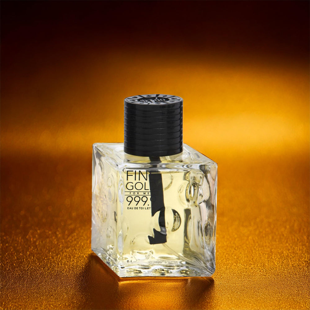 Eau de Toilette "Fine Gold" 100 ml Fragancia amaderada para hombre