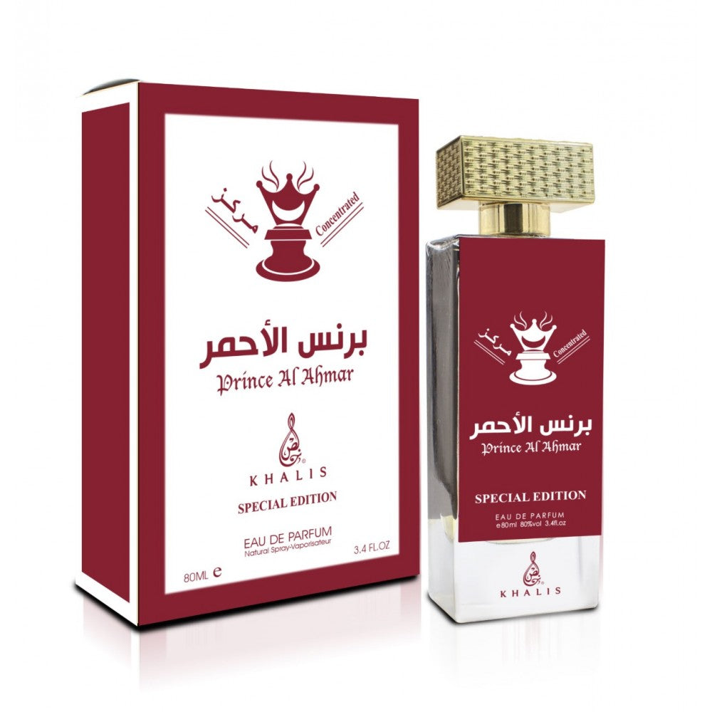 80 ml Eau de Perfume Oriental PRINCE AL AHMAR (Top: Bergamot, Pineapple; Middle: Saffron, Jasmine; Base: Ambrox, Cedarwood, Praline)