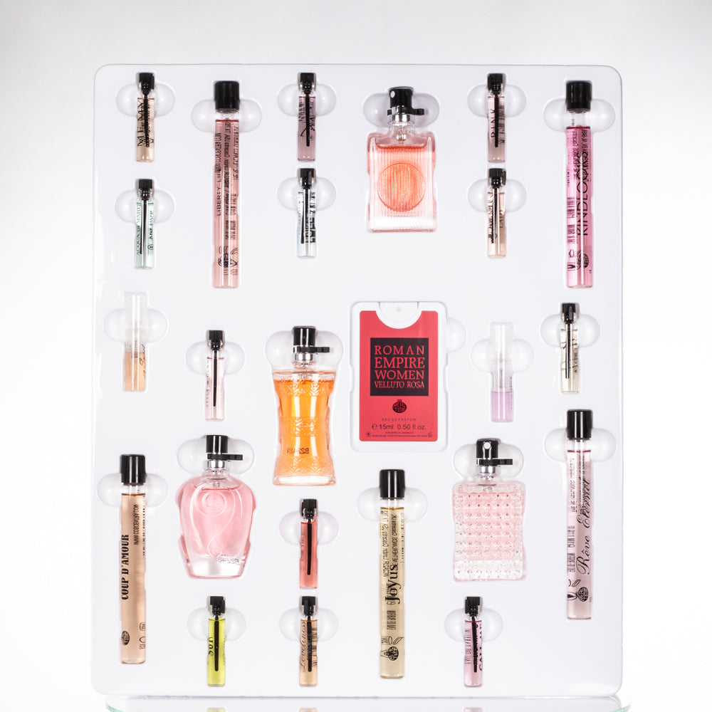 Calendario de adviento con mini perfumes exclusivos
