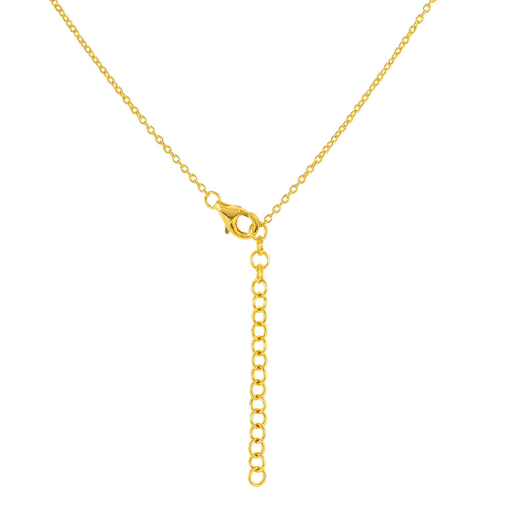 Collar de Plata Bañada en Oro con Ópalo Rosa Neón de Etiopía y Topacio Blanco