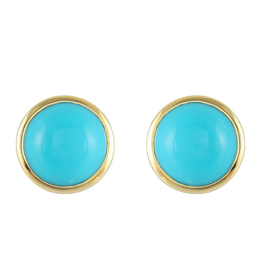 Pendientes de Oro 9K con Turquesa Bella Durmiente