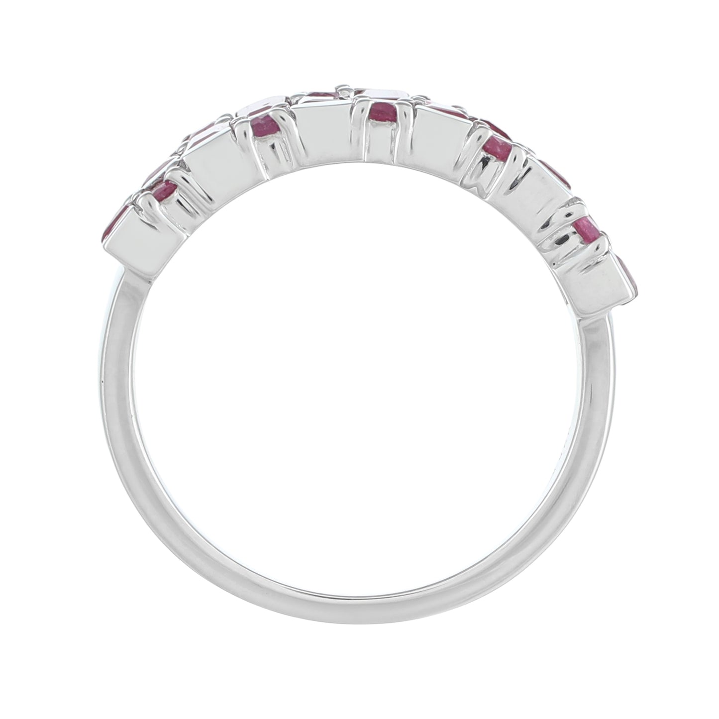 Anillo de Plata con Rubí de Tailandia