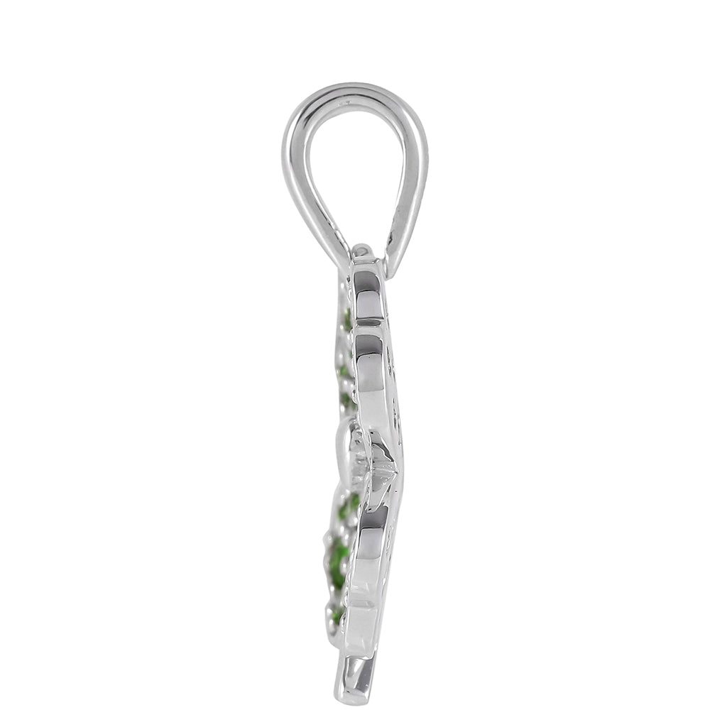 Colgante de Plata con Diópsido de Cromo