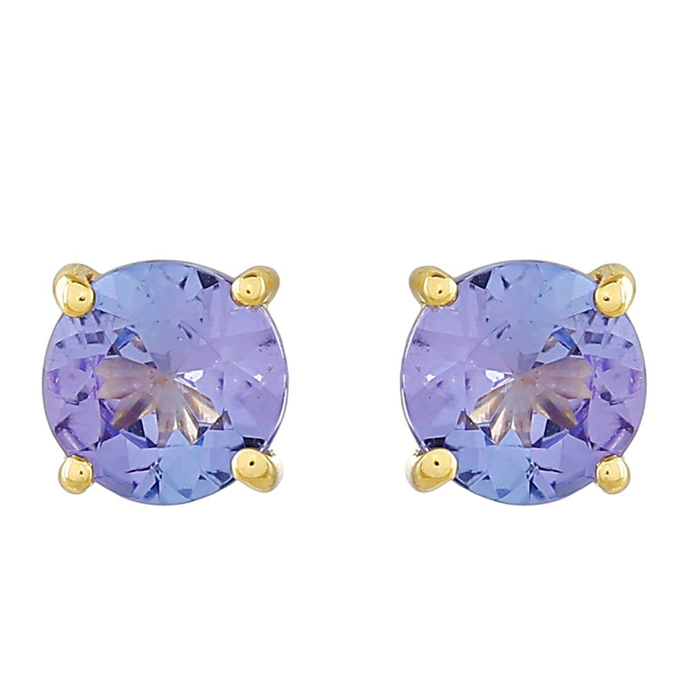 Pendientes de Oro 9K con Tanzanita AAA