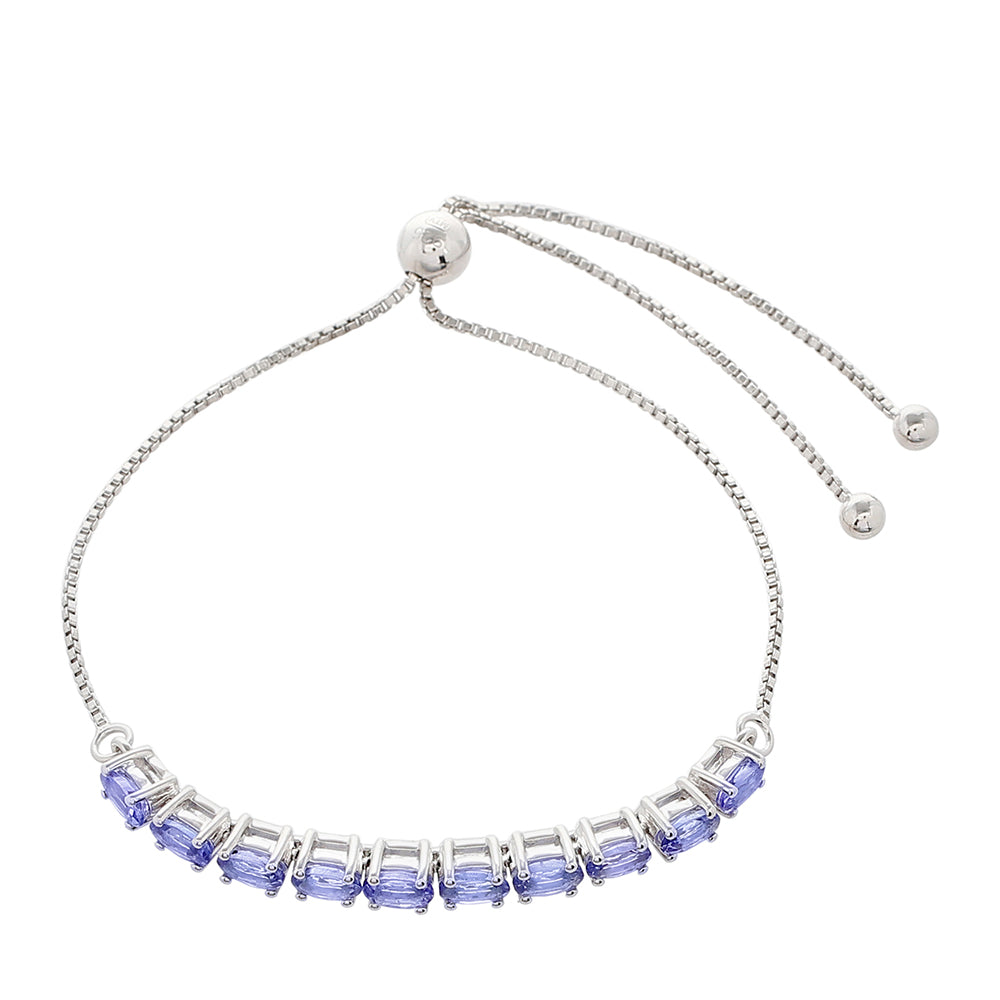 Pulsera de Plata con Tanzanita AAA