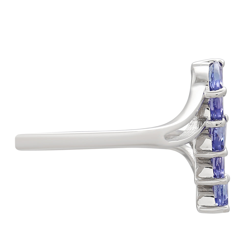 Anillo de Plata con Tanzanita AAA