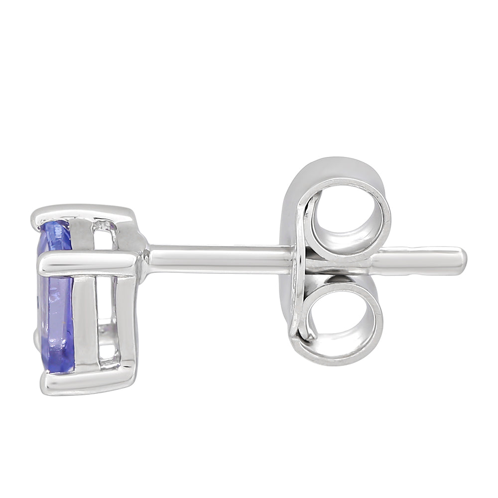 Pendientes de Plata con Tanzanita AAA