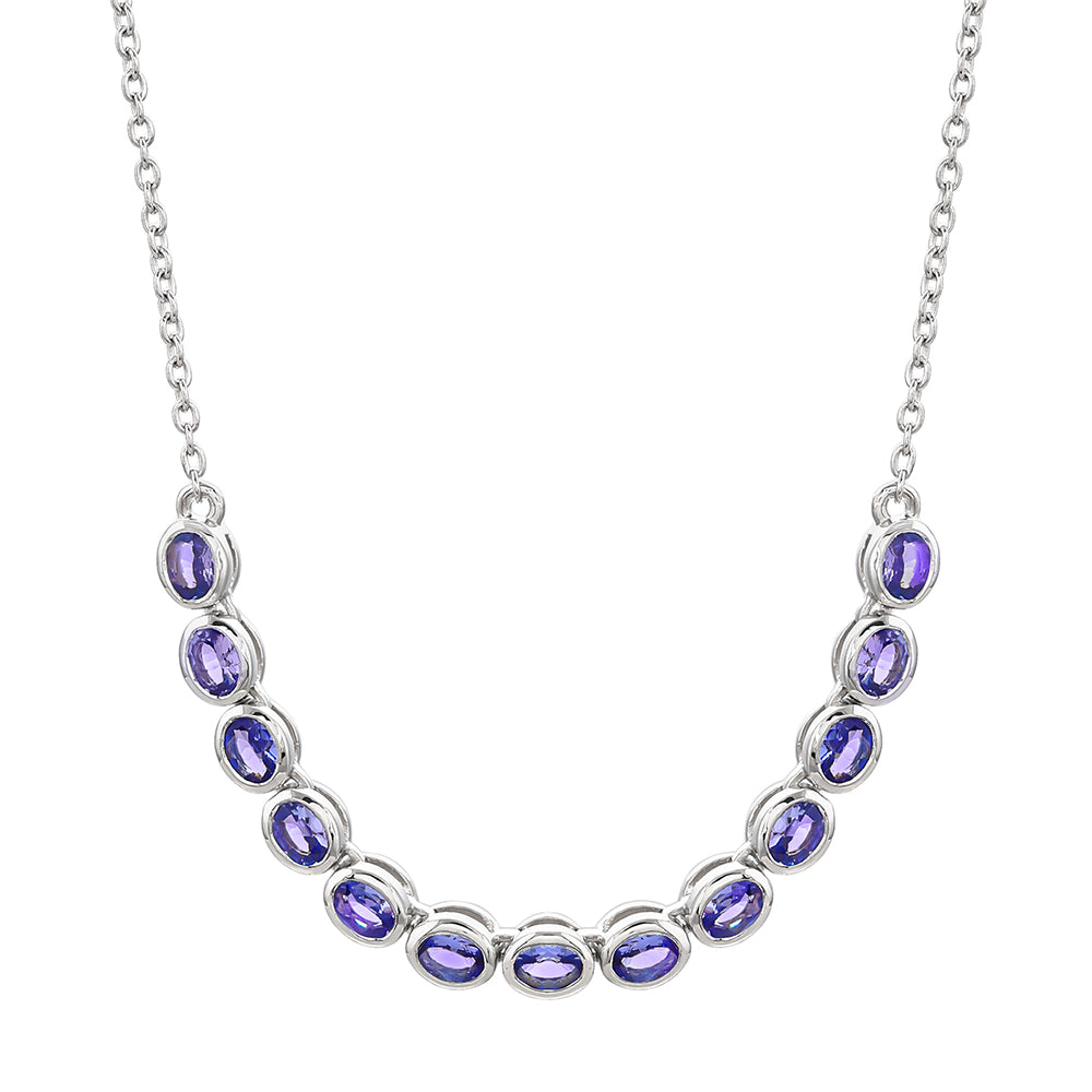 Collar de Plata con Tanzanita AAA