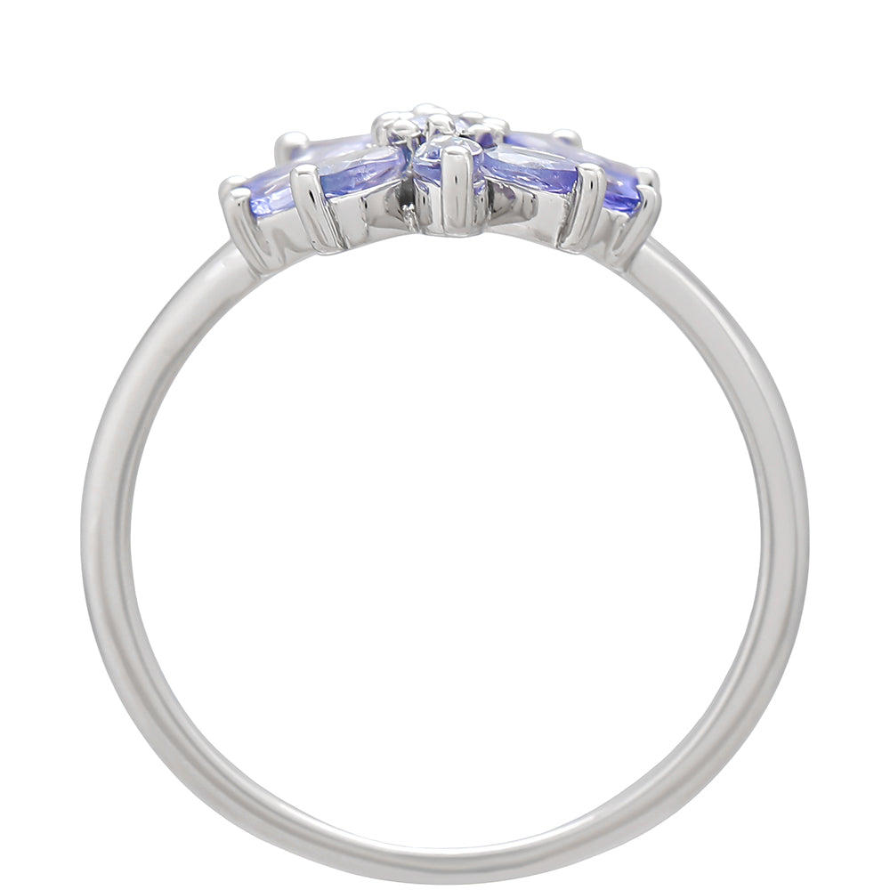 Anillo de Plata con Tanzanita AAA