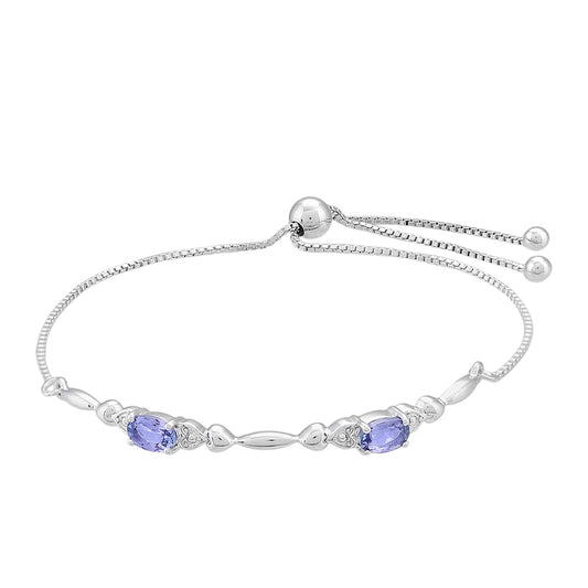 Pulsera de Plata con Tanzanita AAA