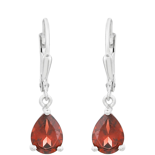 Pendientes de Plata con Granate