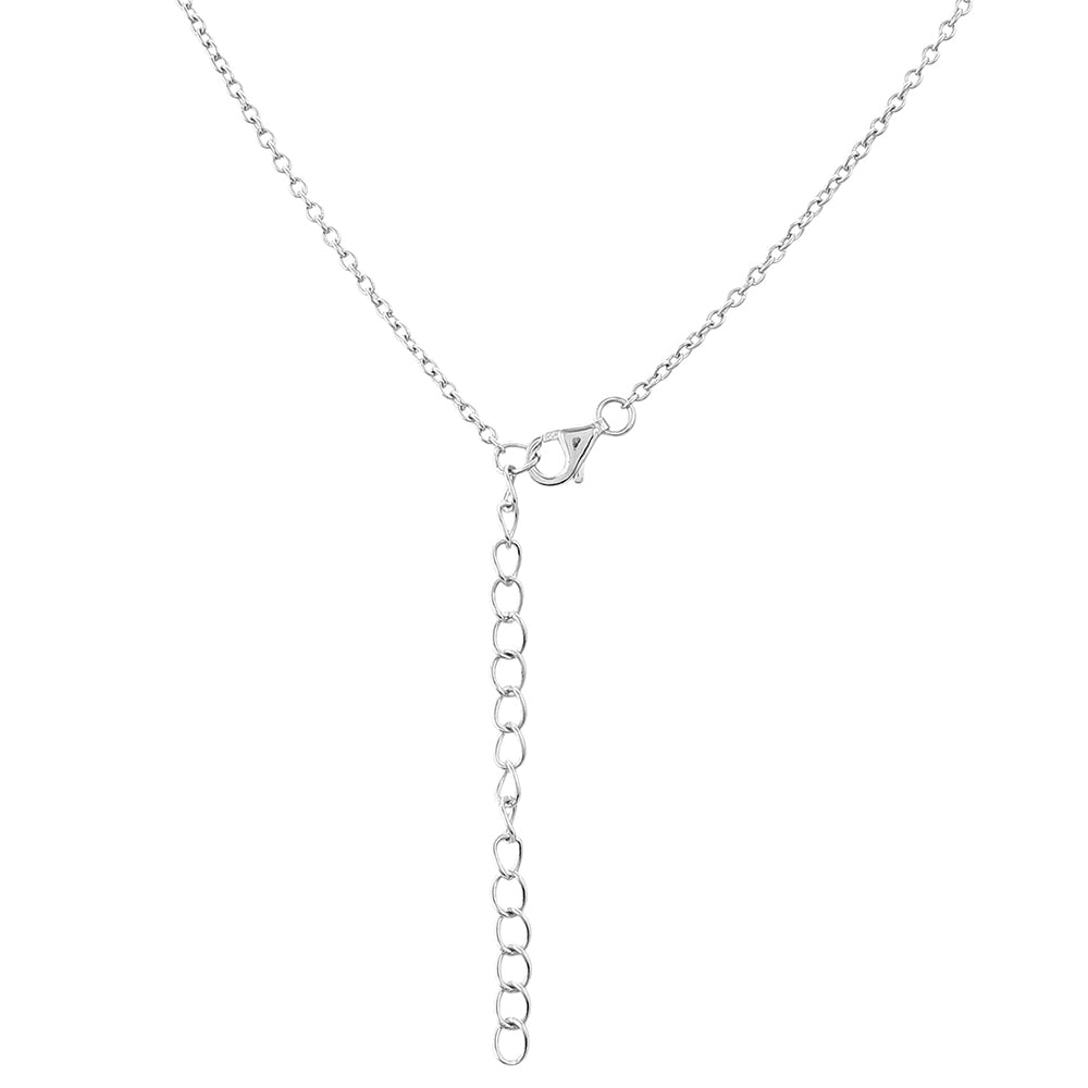 Collar de Plata con Granate y Topacio Blanco