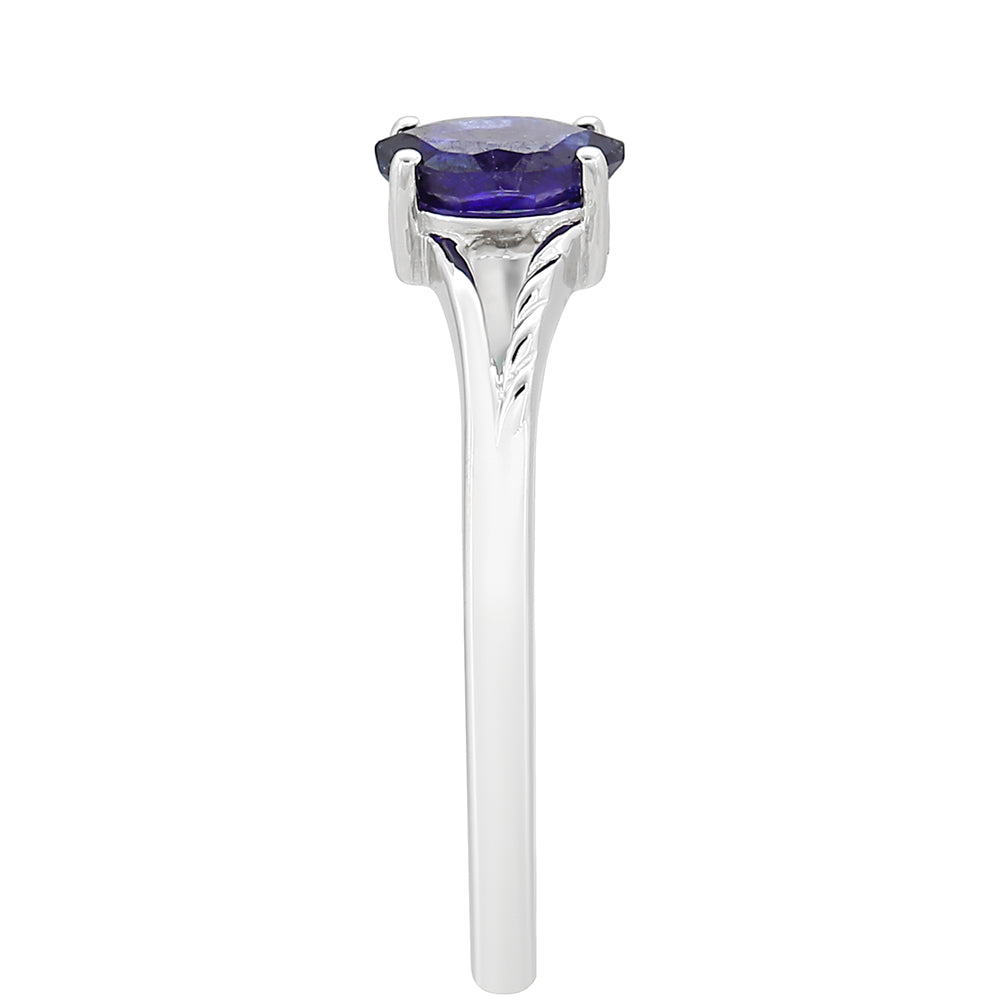 Anillo de Plata con Zafiro de Tailandia