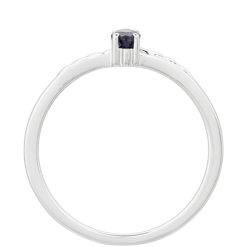 Anillo de Plata con Zafiro de Tailandia