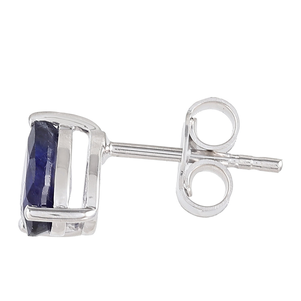 Pendientes de Plata con Zafiro de Tailandia