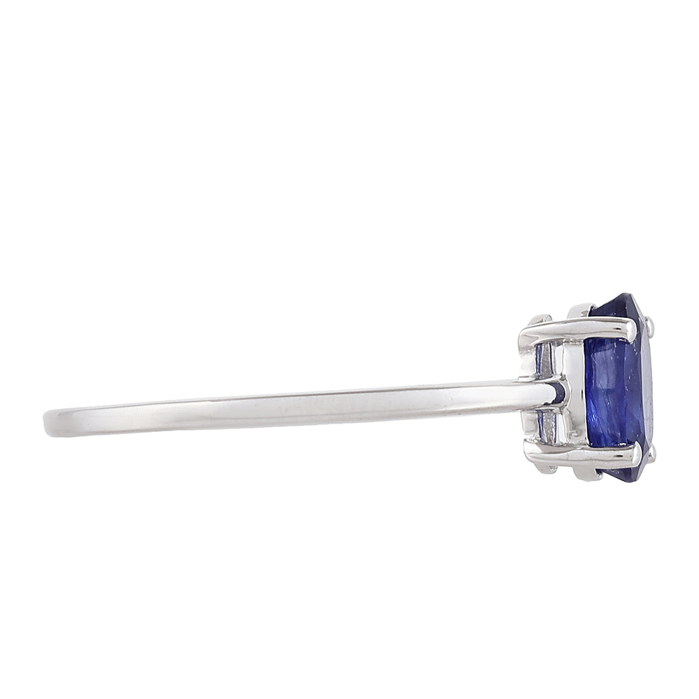 Anillo de Plata con Zafiro de Tailandia