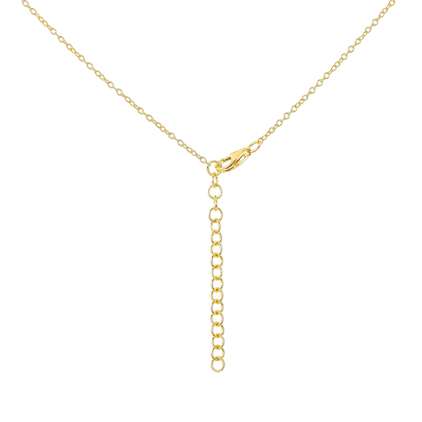 Collar de Plata Bañada en Oro con Concha de abulón