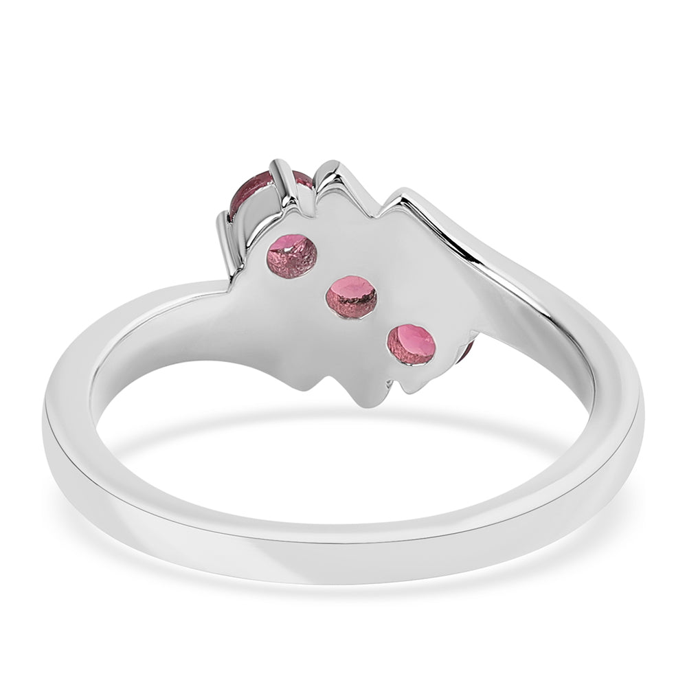 Anillo de Plata con Rubelita de Cruzeiro