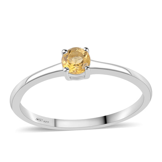 Anillo de Plata con Citrino