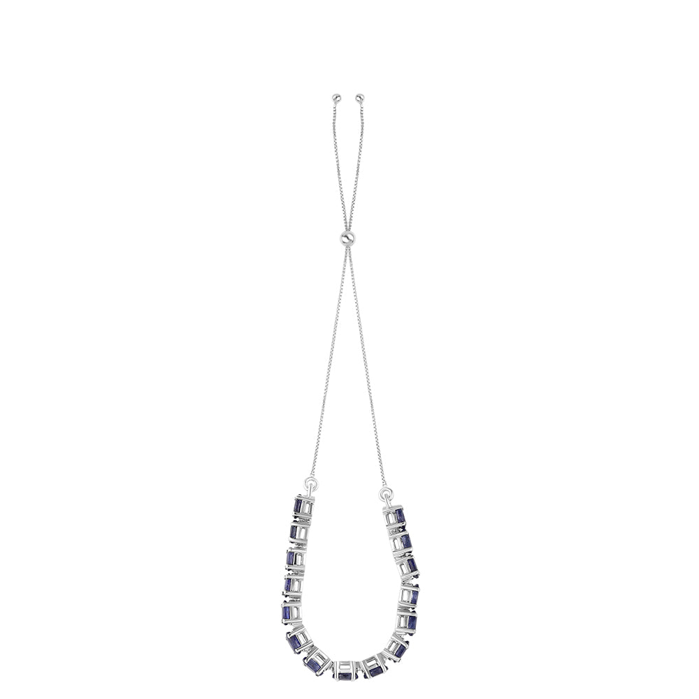 Pulsera de Plata con Zafiro Azul Australiano