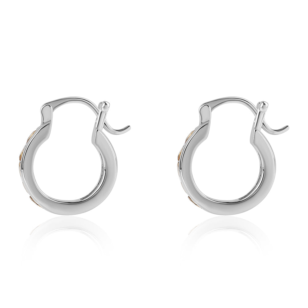 Pendientes de Plata con Citrino