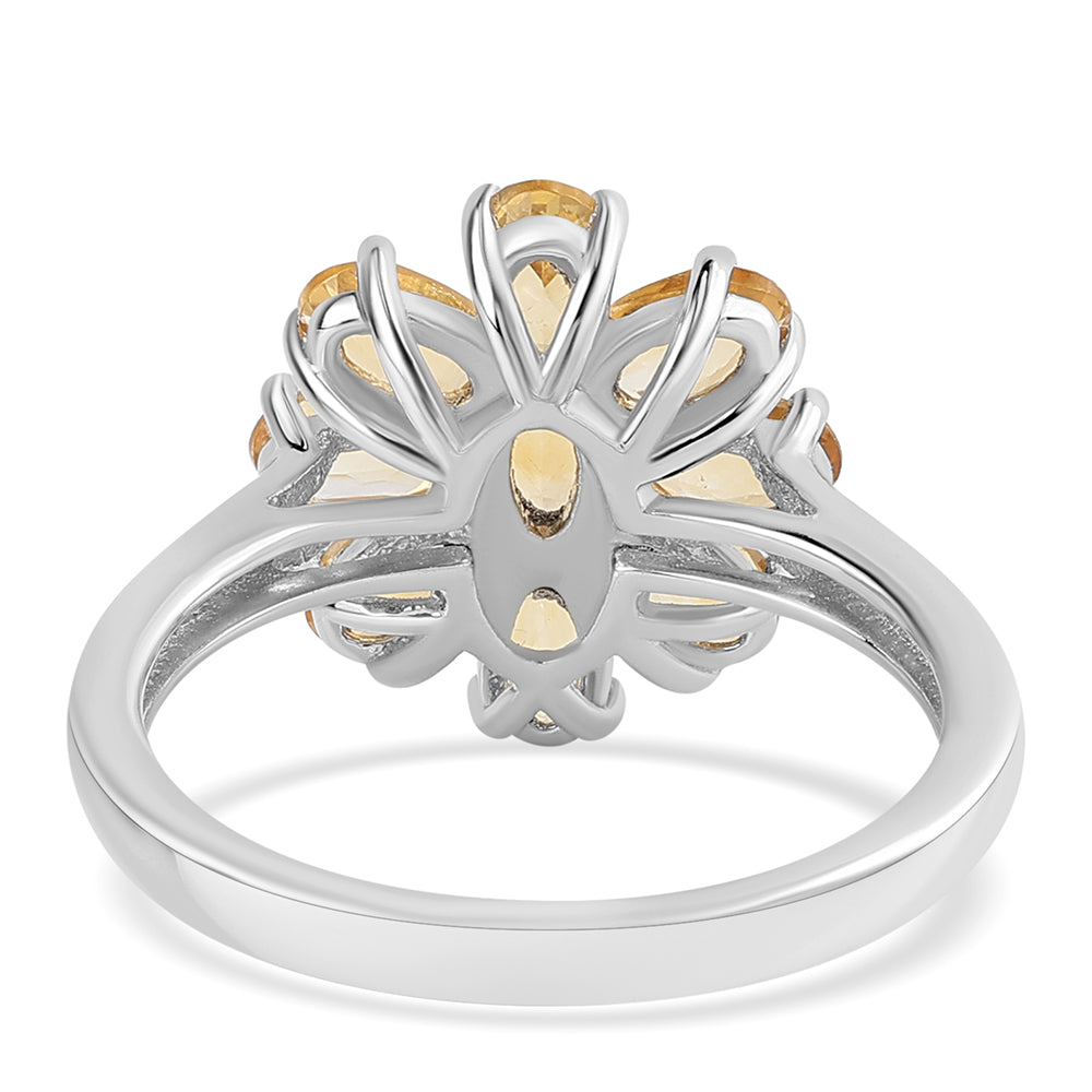 Anillo de Plata con Citrino