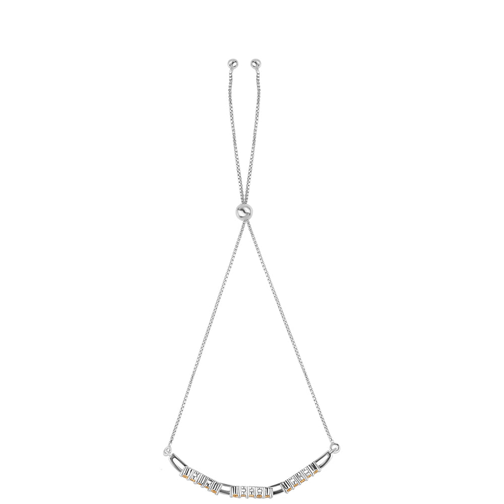 Pulsera de Plata con Citrino