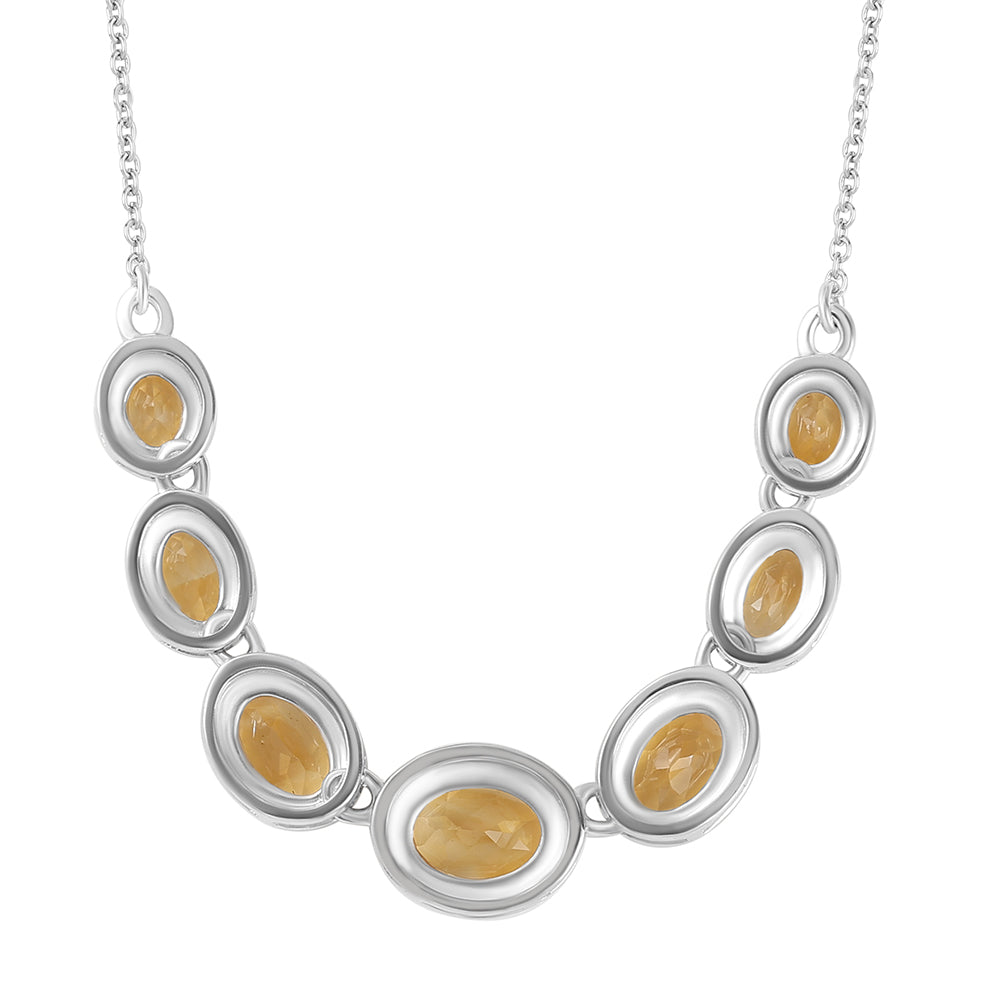 Collar de Plata con Citrino