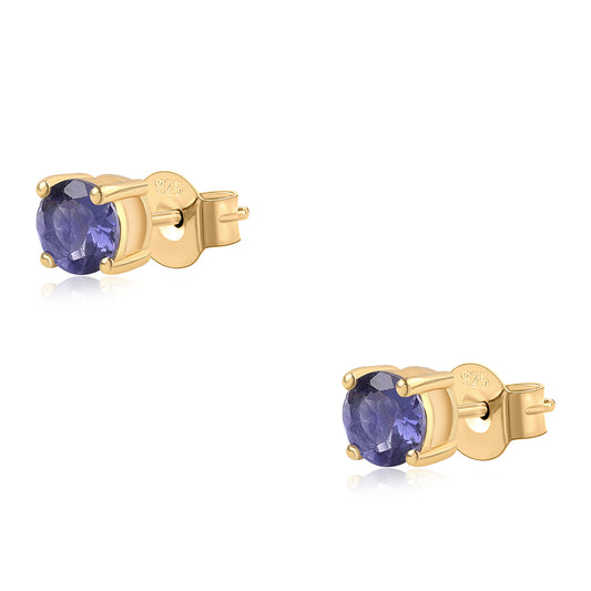 Pendientes de Plata Bañada en Oro con Lolita