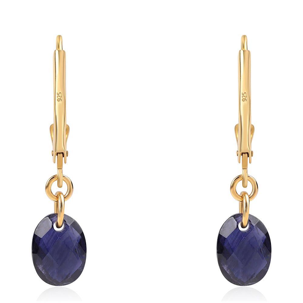 Pendientes de Plata Bañada en Oro con Lolita