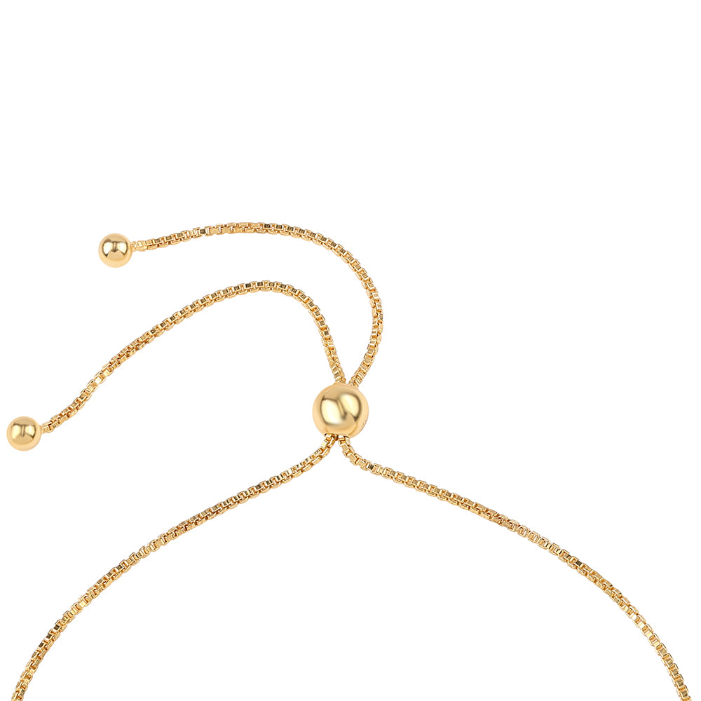 Pulsera de Plata Bañada en Oro con Lolita